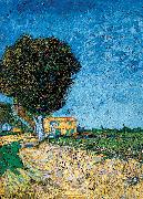 Vincent Van Gogh Avenue bij Arles oil